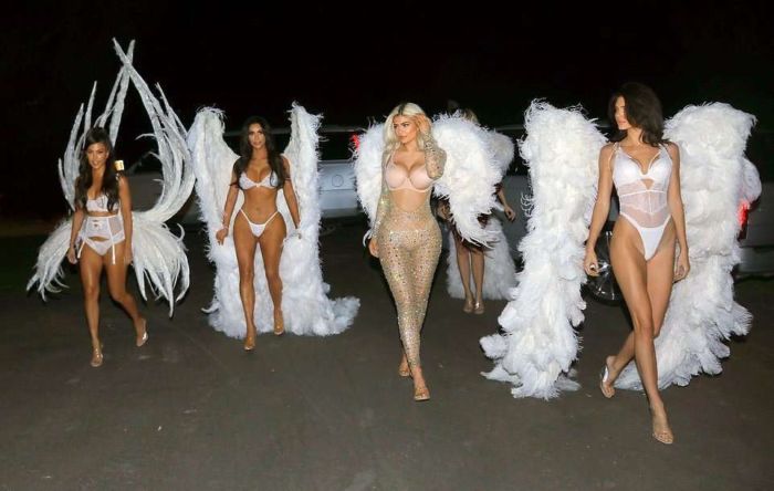 Kim, Kourtney And Khloe Kardashian, Kendall And Kylie Jenner Pose Together For Lingerie Photoshoot