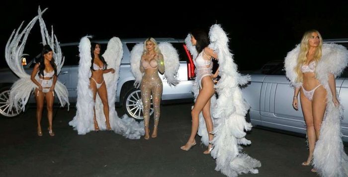 Kim, Kourtney And Khloe Kardashian, Kendall And Kylie Jenner Pose Together For Lingerie Photoshoot