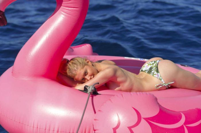 Maria Petric Levshanov In Bikini At A Yacht In Ibiza