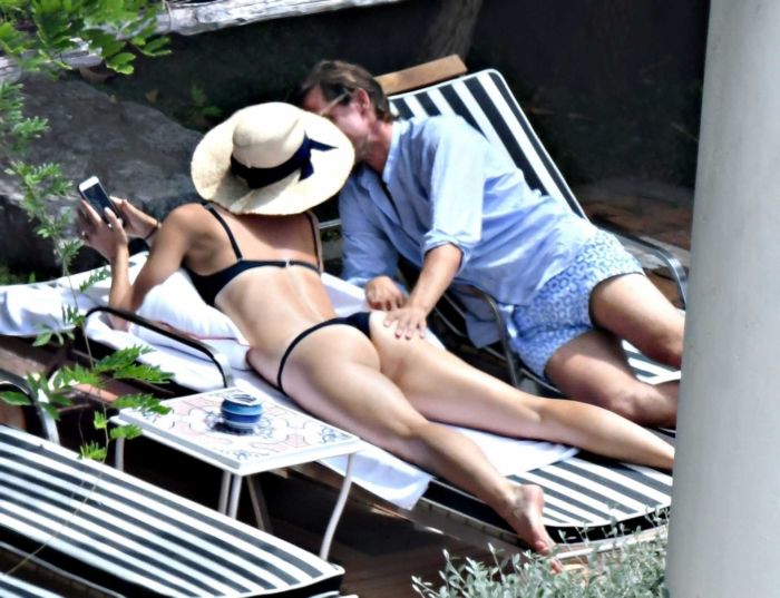 Maria Sharapova Candids In Black Bikini At The Swimming Pool