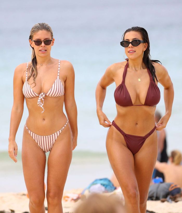 BFFs Natasha Oakley And Devin Brugman Spotted Together At Bondi Beach