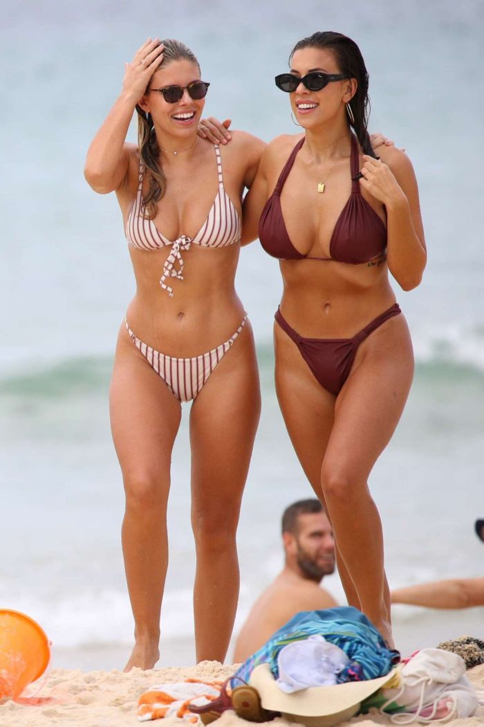 BFFs Natasha Oakley And Devin Brugman Spotted Together At Bondi Beach