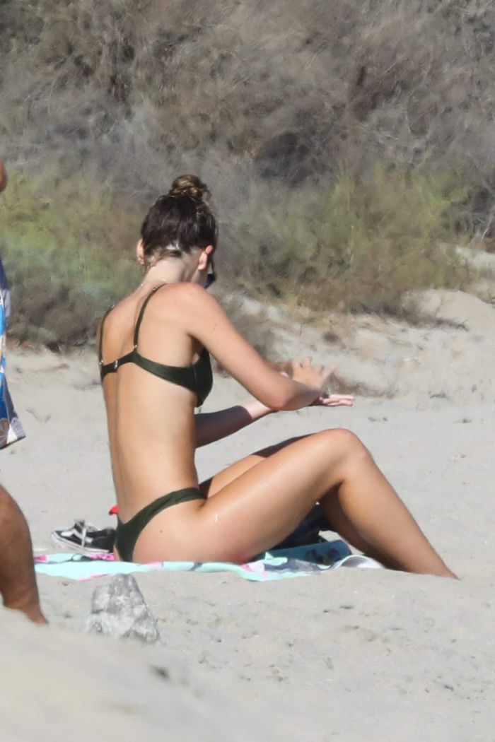Shauna Sexton Hits The Beach In Red Dress