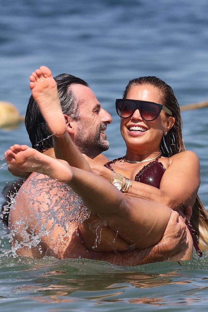 Sylvie Meis On A Bikini Vacation At The Beach In Saint Tropez