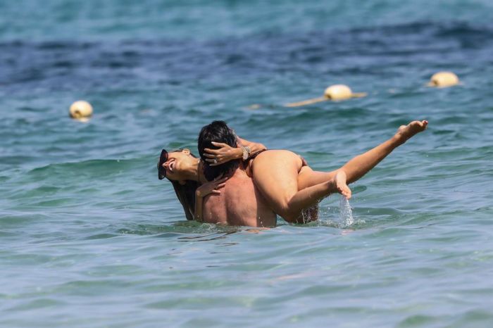 Sylvie Meis On A Bikini Vacation At The Beach In Saint Tropez