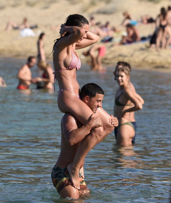 Amy Jackson Enjoys Bikini Vacation At The Beach In Mykonos