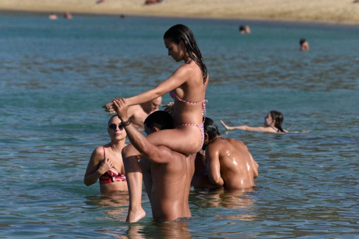 Amy Jackson Enjoys Bikini Vacation At The Beach In Mykonos