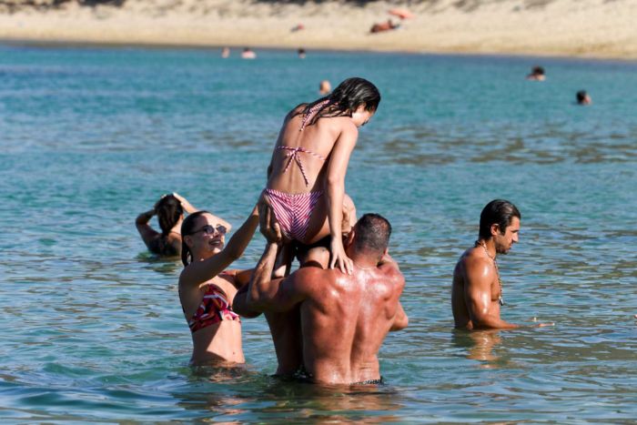 Amy Jackson Enjoys Bikini Vacation At The Beach In Mykonos